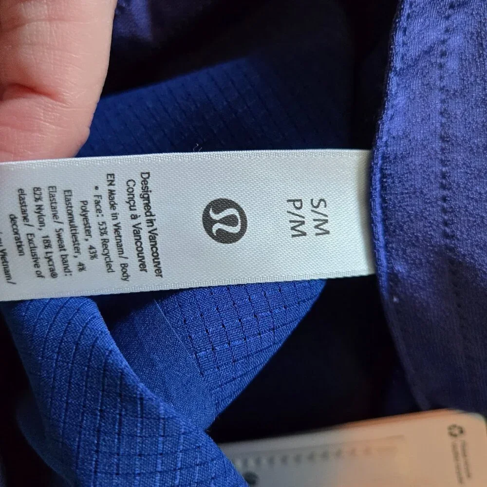 NWT Lululemon Fast and Free Running Hat WovenAir - S/M Larkspar
